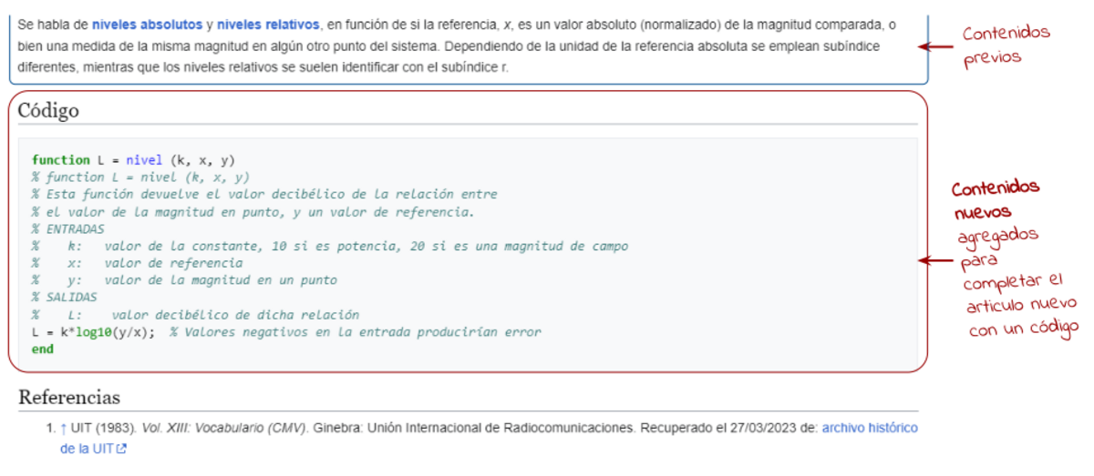Figura 9: Ejemplo de artículo que es completado por un segundo autor.